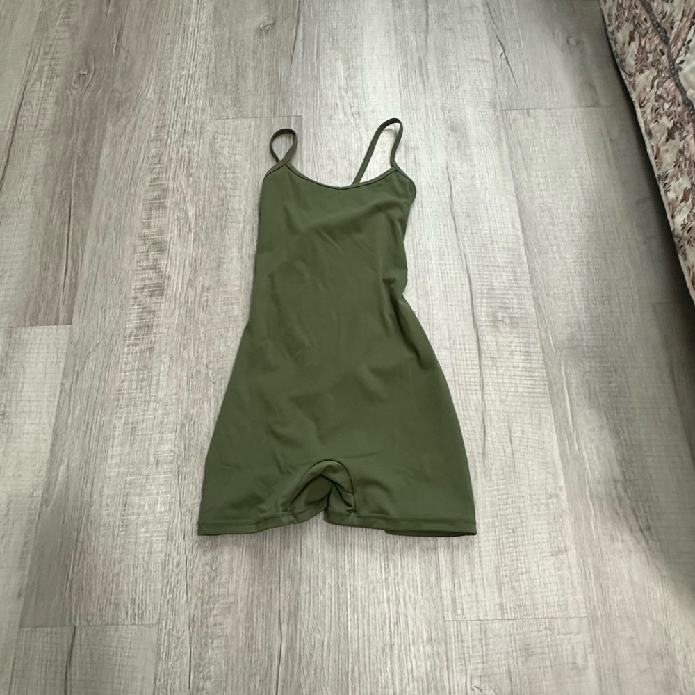 Green Sleeveless Romper
